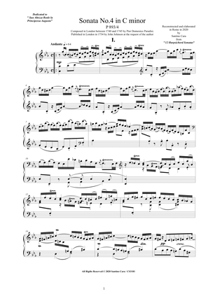 Paradisi - Piano Sonata No.4 in C minor, P893-4