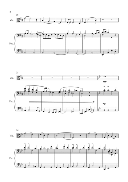 A Traditional Tune for Viola and Piano image number null