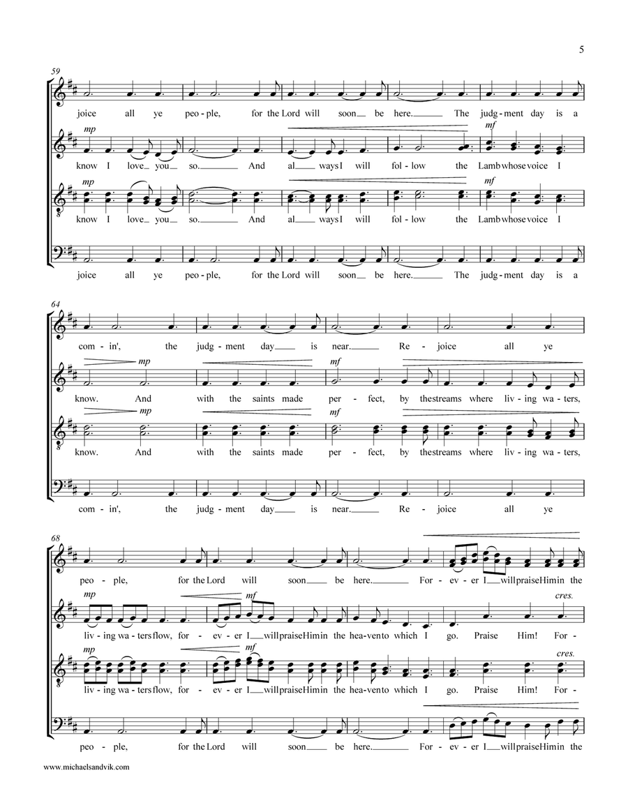 Are You Ready? 4-Part scores gallery preview page 5