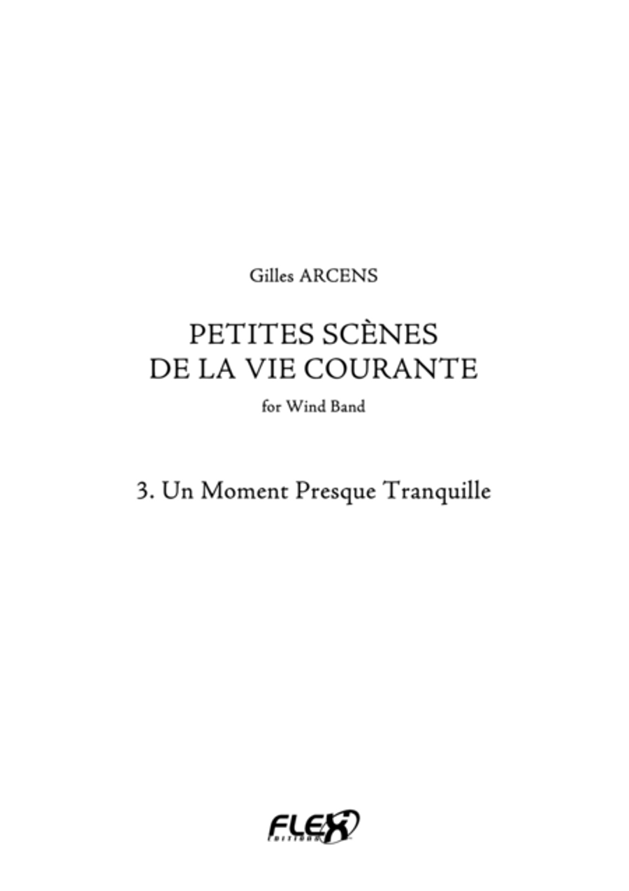 Un Moment Presque Tranquille Concert Band scores gallery preview page 1