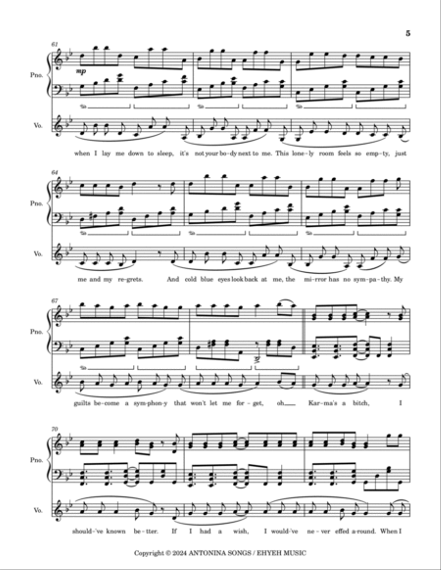 Karma Voice scores gallery preview page 5
