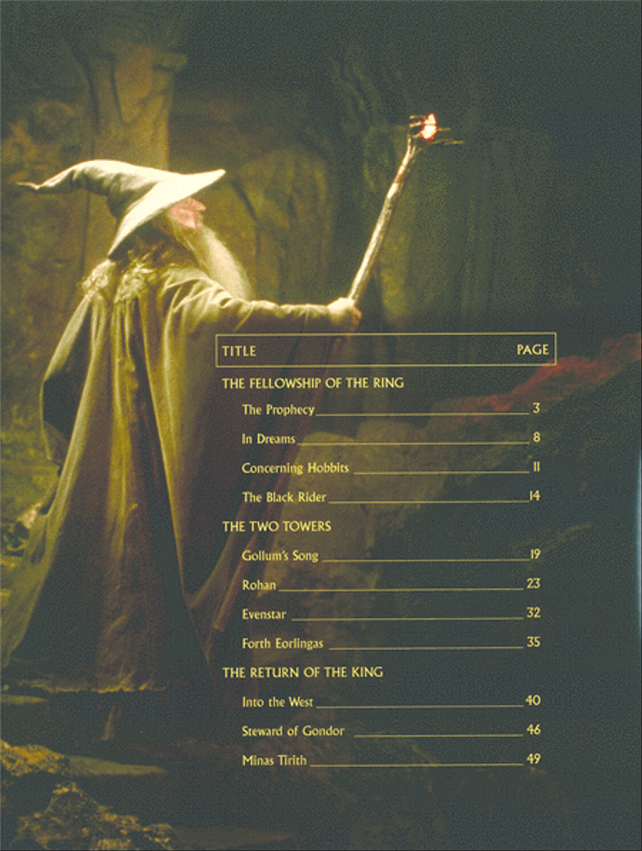 Lord of the Rings for Easy Piano Easy Piano scores gallery preview page 2