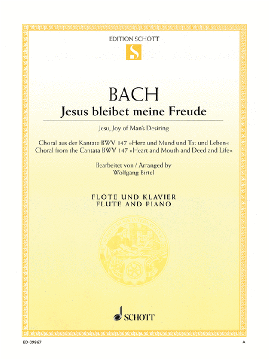 Jesu, Joy of Man's Desiring, BWV 147 Flute Solo scores gallery preview page 1