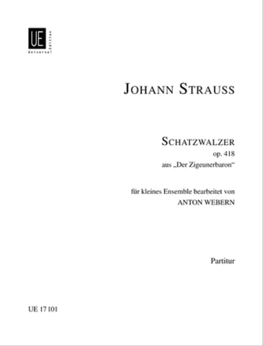 Schatzwalzer (Arr. Webern) School and Community scores gallery preview page 1