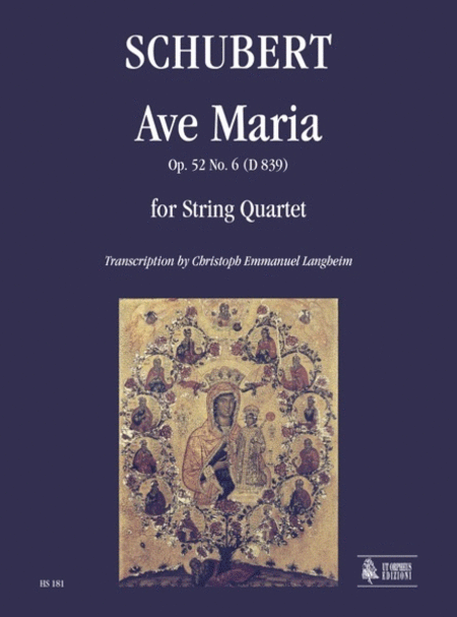 Ave Maria Op. 52 No. 6 (D 839) for String Quartet