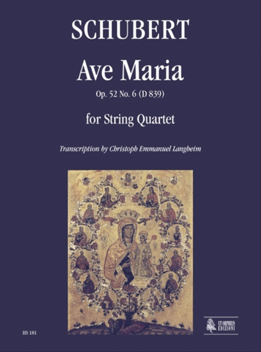 Ave Maria Op. 52 No. 6 (D 839) for String Quartet String Quartet scores gallery preview page 1
