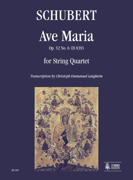 Ave Maria Op. 52 No. 6 (D 839) for String Quartet