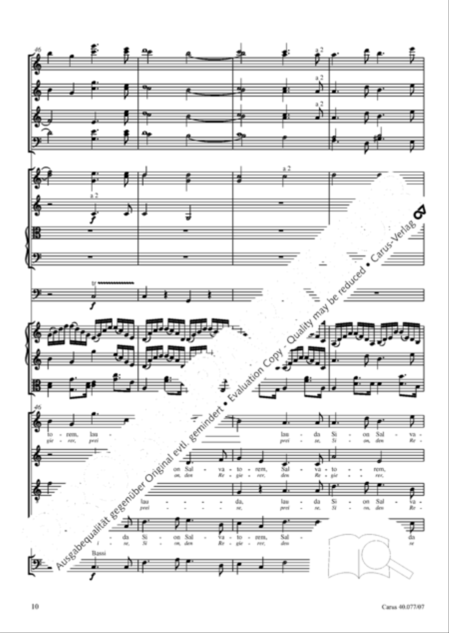 Lauda Sion 4-Part scores gallery preview page 23