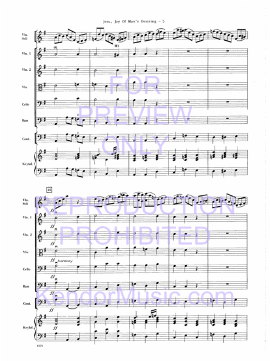 Jesu, Joy Of Man's Desiring String Orchestra scores gallery preview page 6