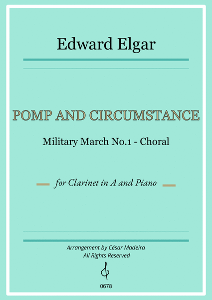 Pomp and Circumstance No.1 - Clarinet in A and Piano (Individual Parts) image number null