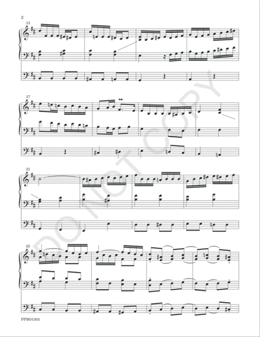 Concerto in D Organ Solo scores gallery preview page 5