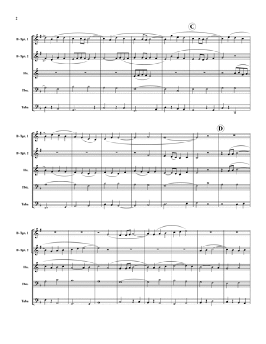 Rhosymedre Brass Quintet scores gallery preview page 2