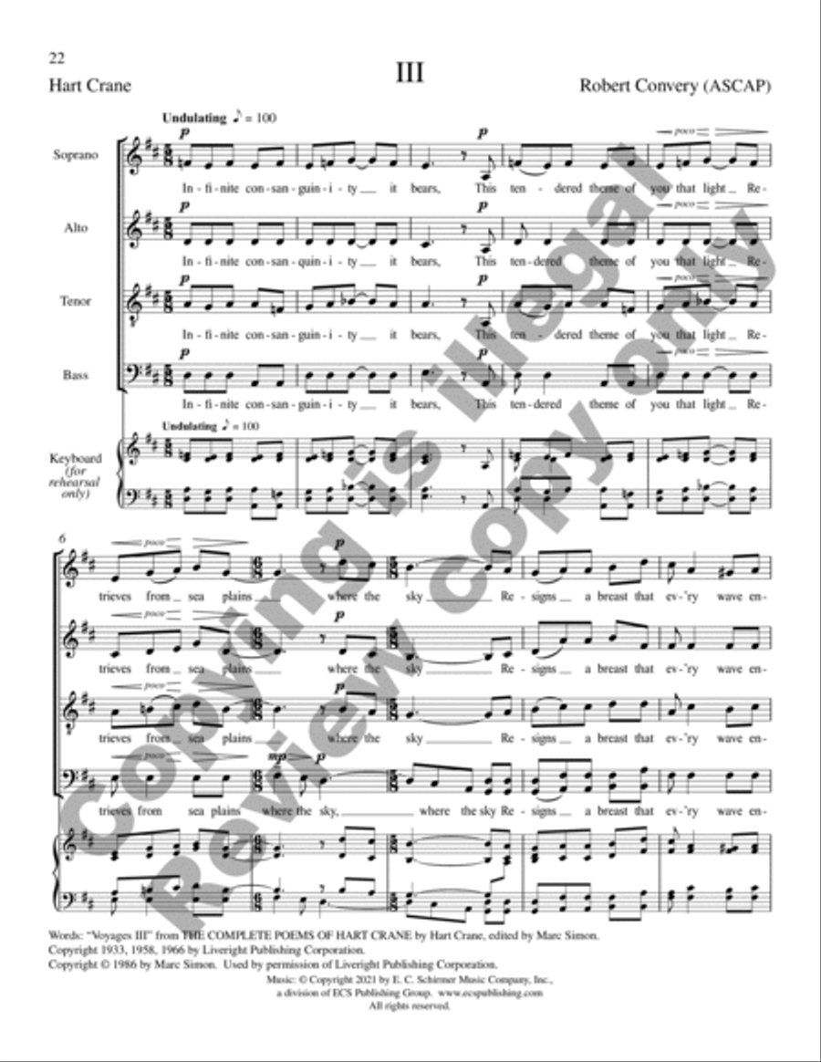 Voyages Voyages 4-Part scores gallery preview page 15