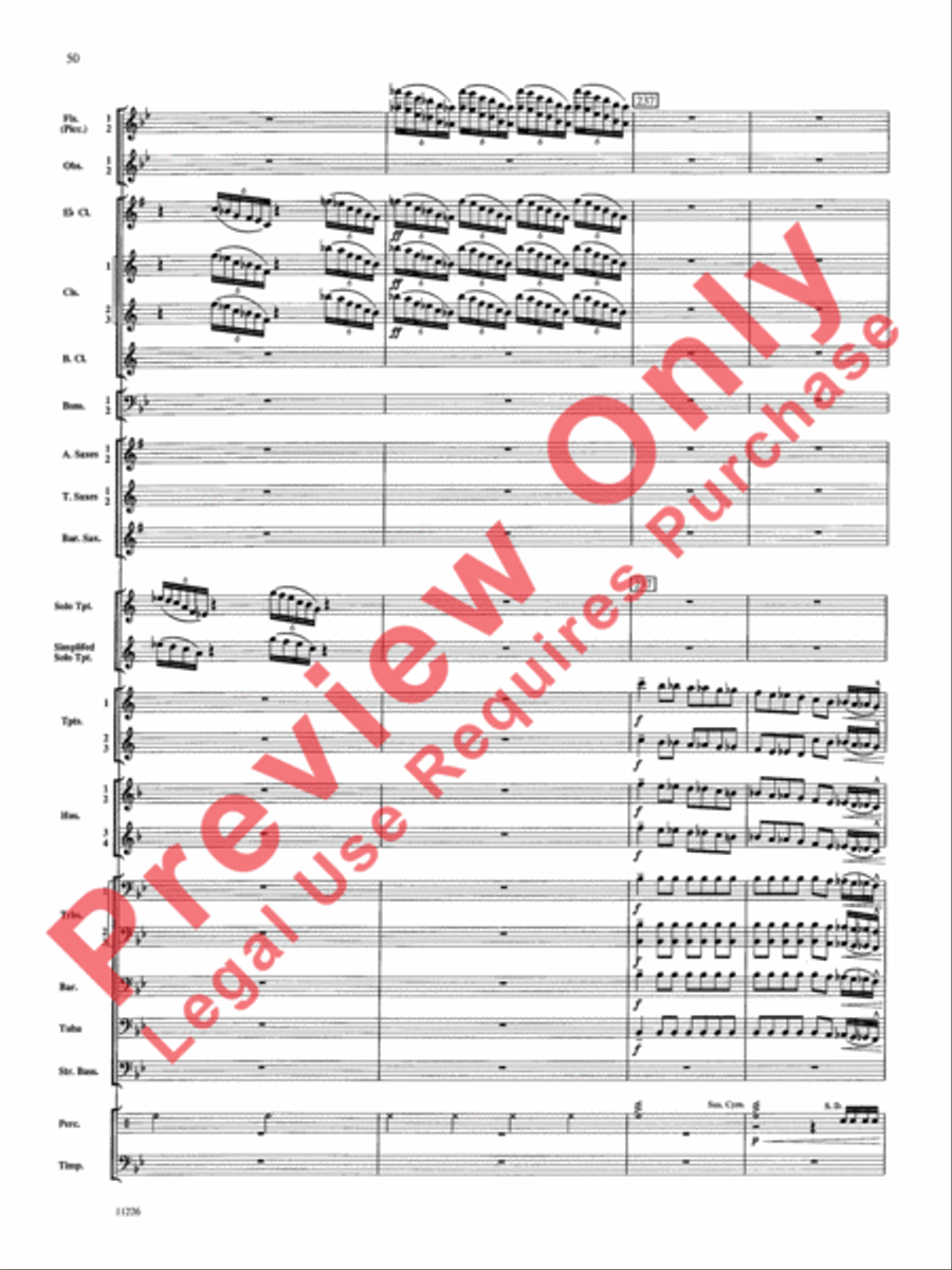 American Jazz Suite American Jazz Suite Concert Band scores gallery preview page 51