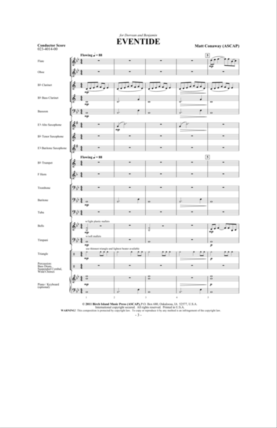 Eventide Concert Band scores gallery preview page 2