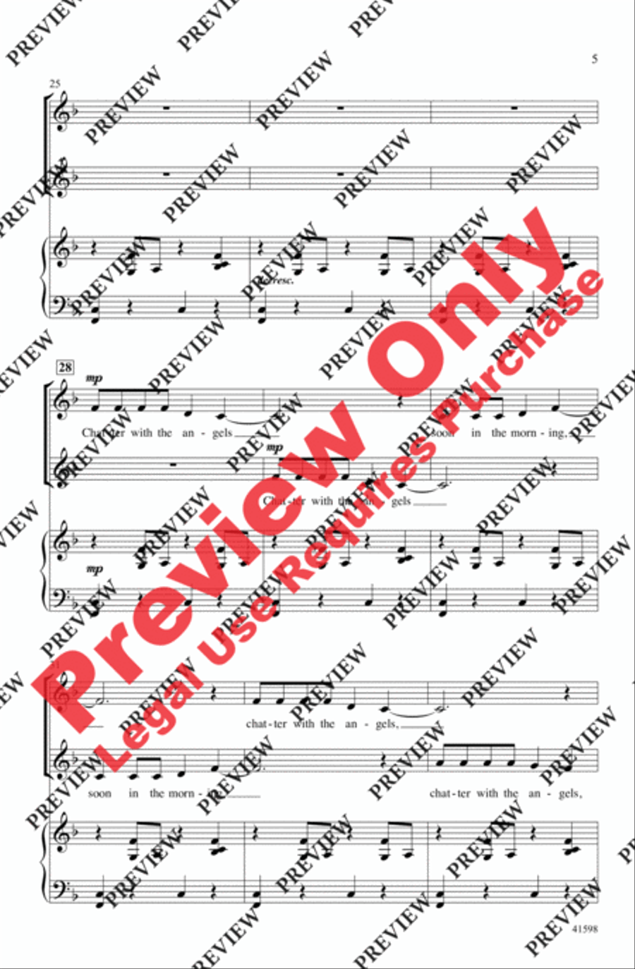 Chatter with the Angels Chatter with the Angels 2-Part scores gallery preview page 5