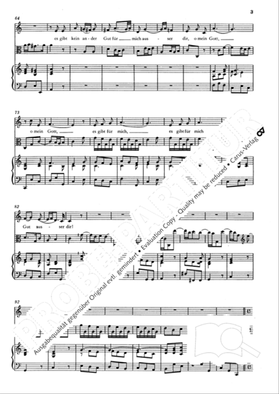 O mein Gott, du meine Hoffnung Alto Voice scores gallery preview page 4