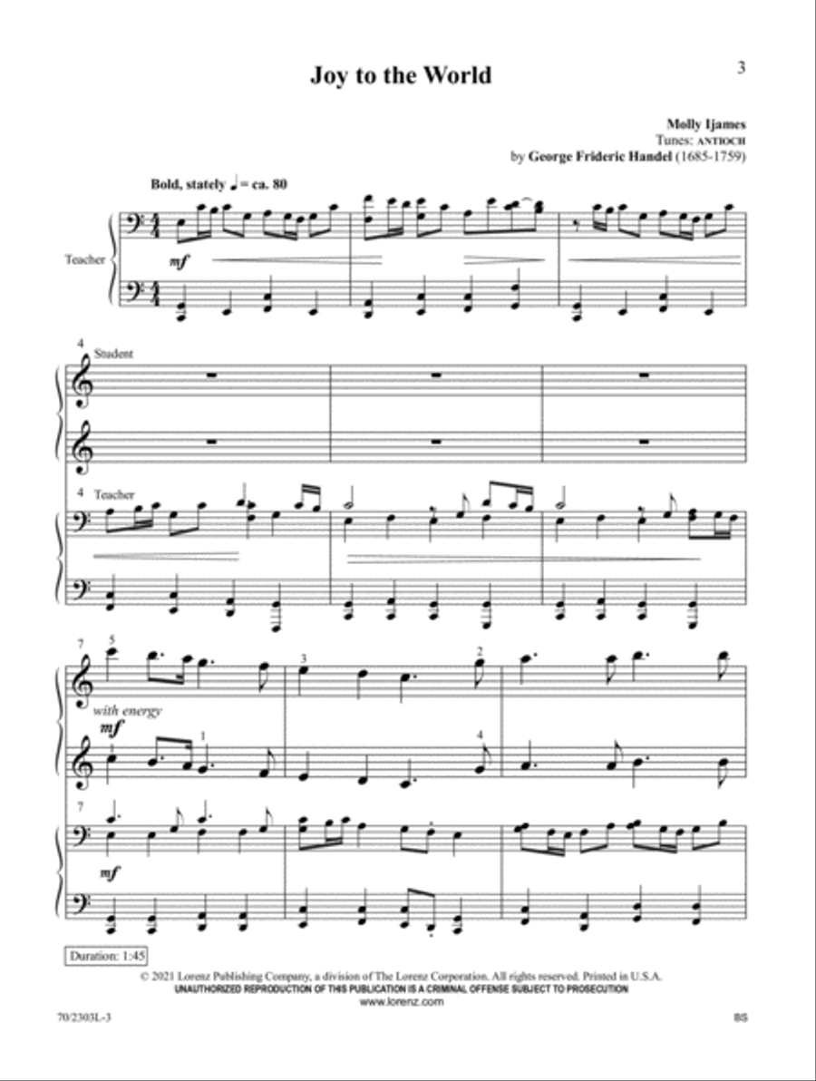 Christmas Keys for Student and Teacher Piano Method scores gallery preview page 2