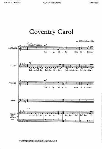 Richard Allain: Coventry Carol