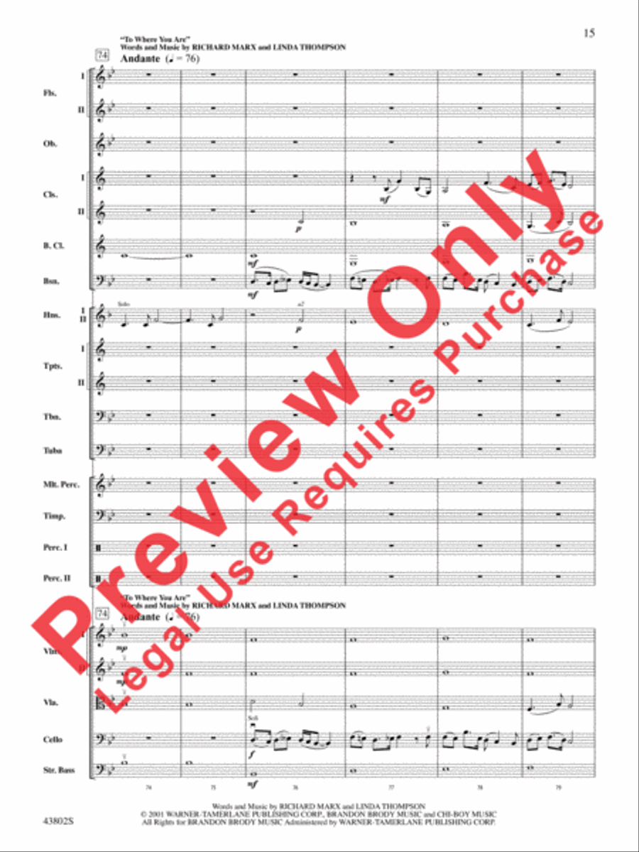Josh Groban Gold Josh Groban Gold Full Orchestra scores gallery preview page 35