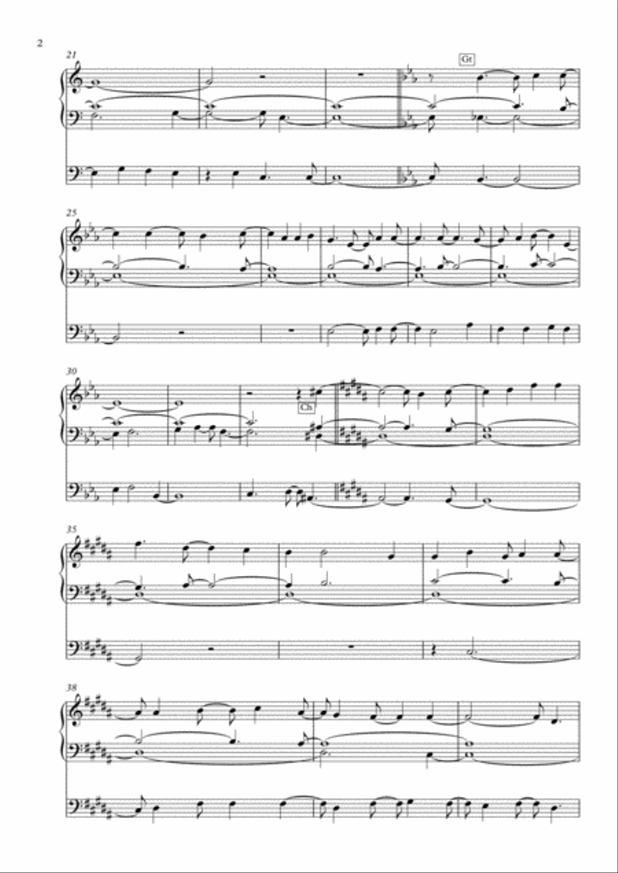 Qui sedes, Domine, Op. 54 (2018) for solo organ Organ Solo scores gallery preview page 2