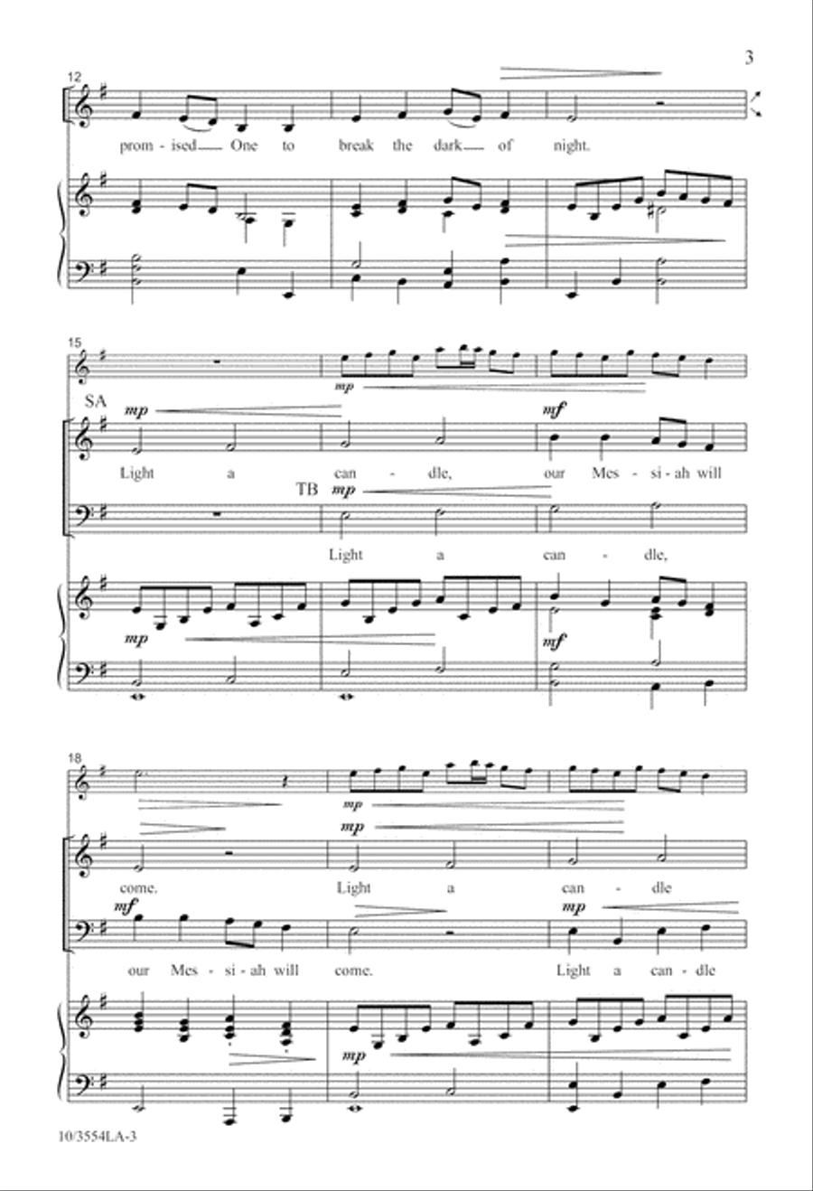 Light an Advent Candle 2-Part scores gallery preview page 4