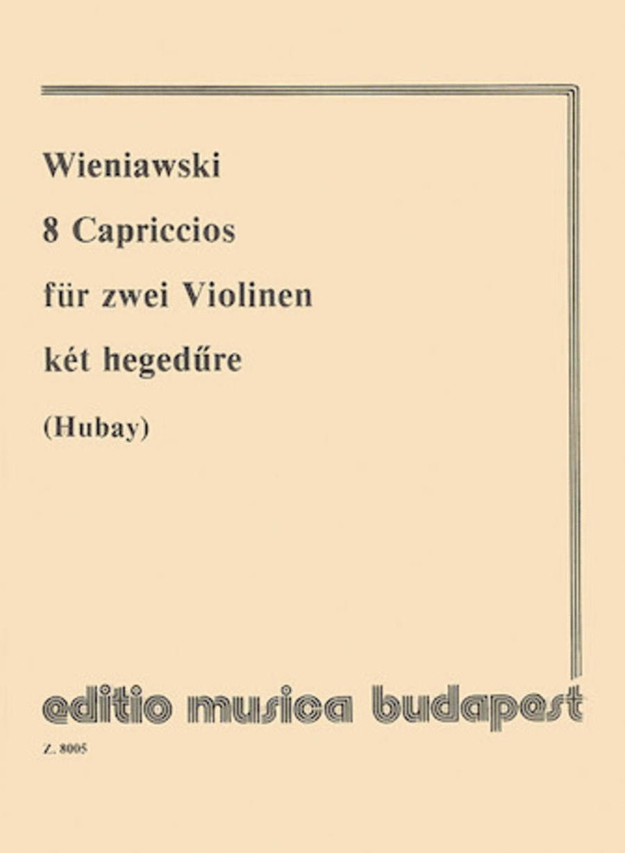 8 Capriccios for violin 8 Capriccios for violin String Duet scores gallery preview page 1