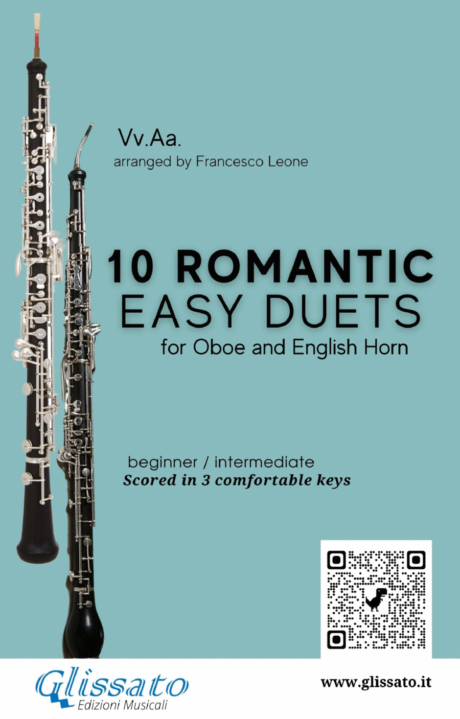 10 Romantic Easy duets for Oboe and English Horn Woodwind Duet scores gallery preview page 1