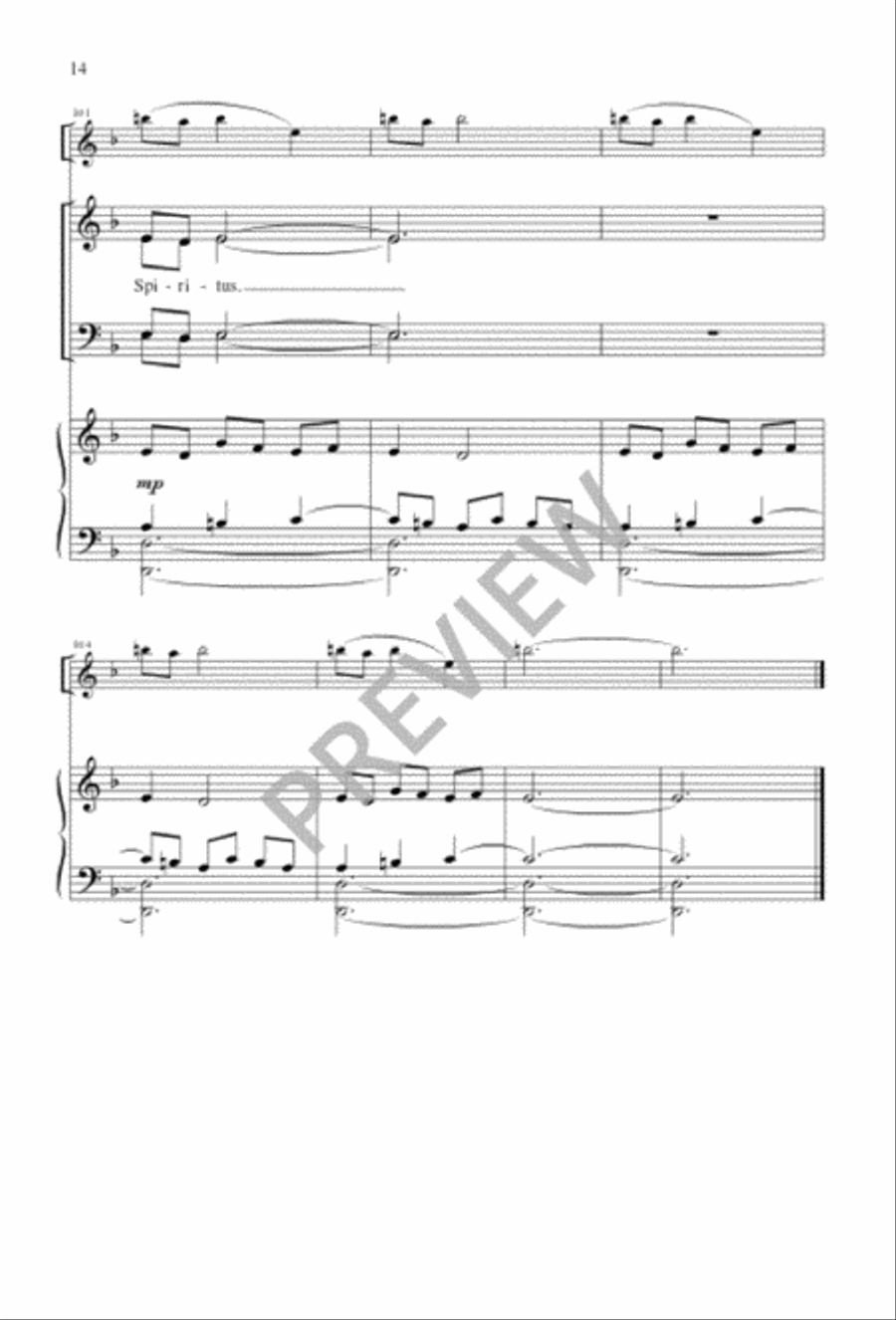 Spirit of the Living God 4-Part scores gallery preview page 14