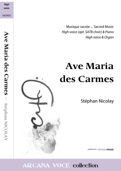 Ave Maria des Carmes (Solo, Choir and Piano) image number null