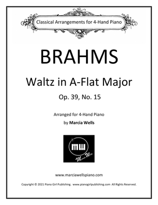 Book cover for Waltz in A Flat Major, Op. 39, No. 15