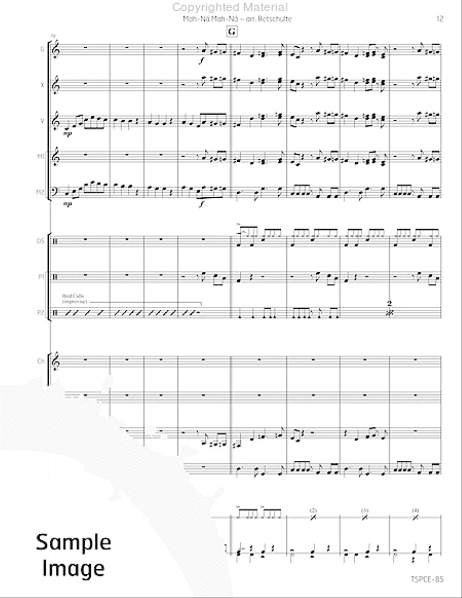 Mah-Na Mah-Na Percussion Ensemble scores gallery preview page 16