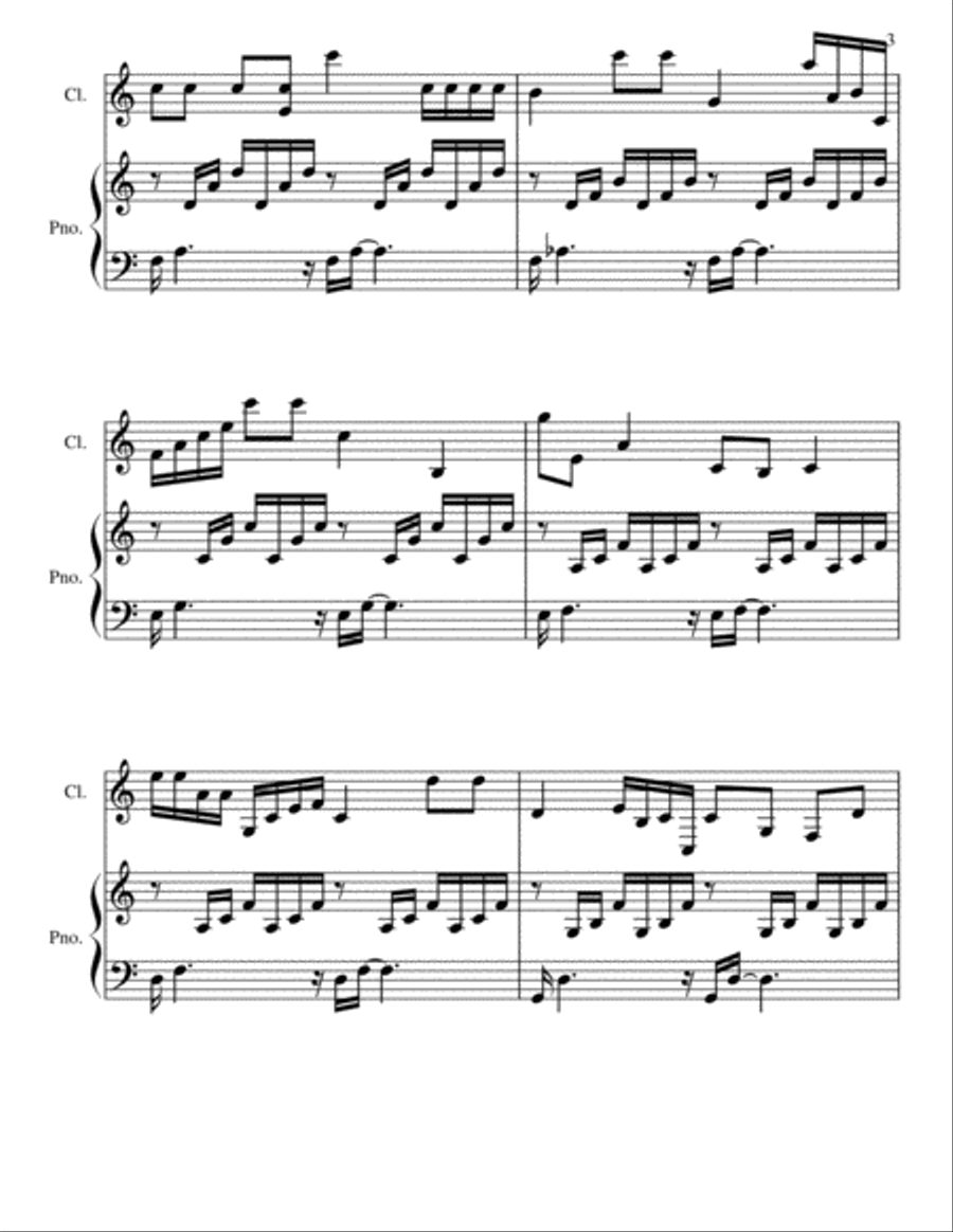 An elephant pooped in my mouth Woodwind Duet scores gallery preview page 3