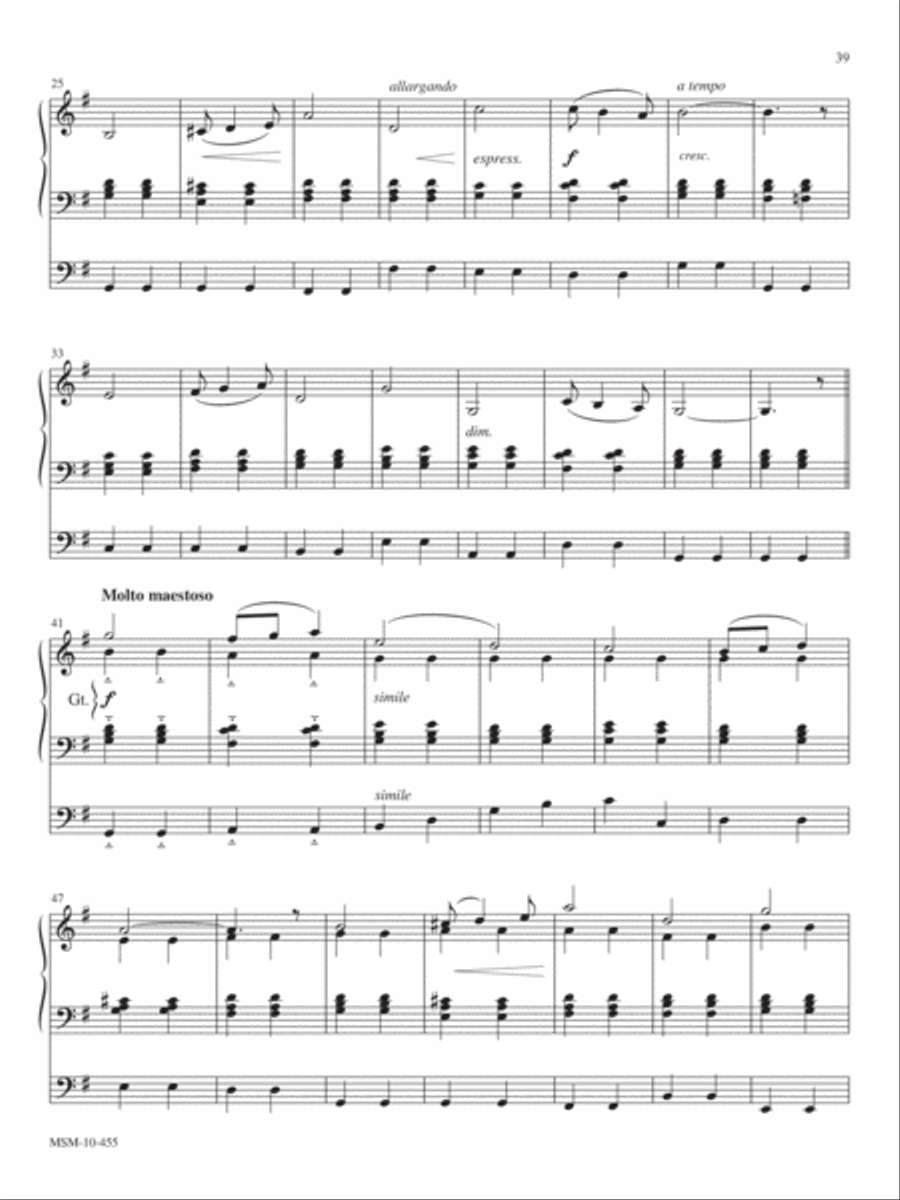 Pomp and Circumstance Organ scores gallery preview page 2