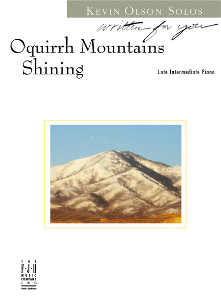 Oquirrh Mountains Shining Piano Solo scores gallery preview page 2