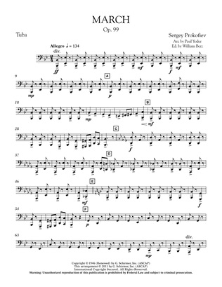March, Op. 99 - Tuba