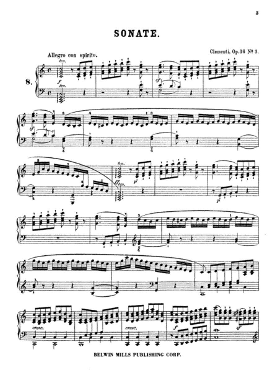 Clementi: Piano Sonatas (Volume II) Piano Solo scores gallery preview page 1