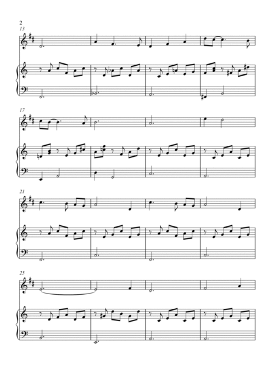 Moon River B-Flat Trumpet scores gallery preview page 2