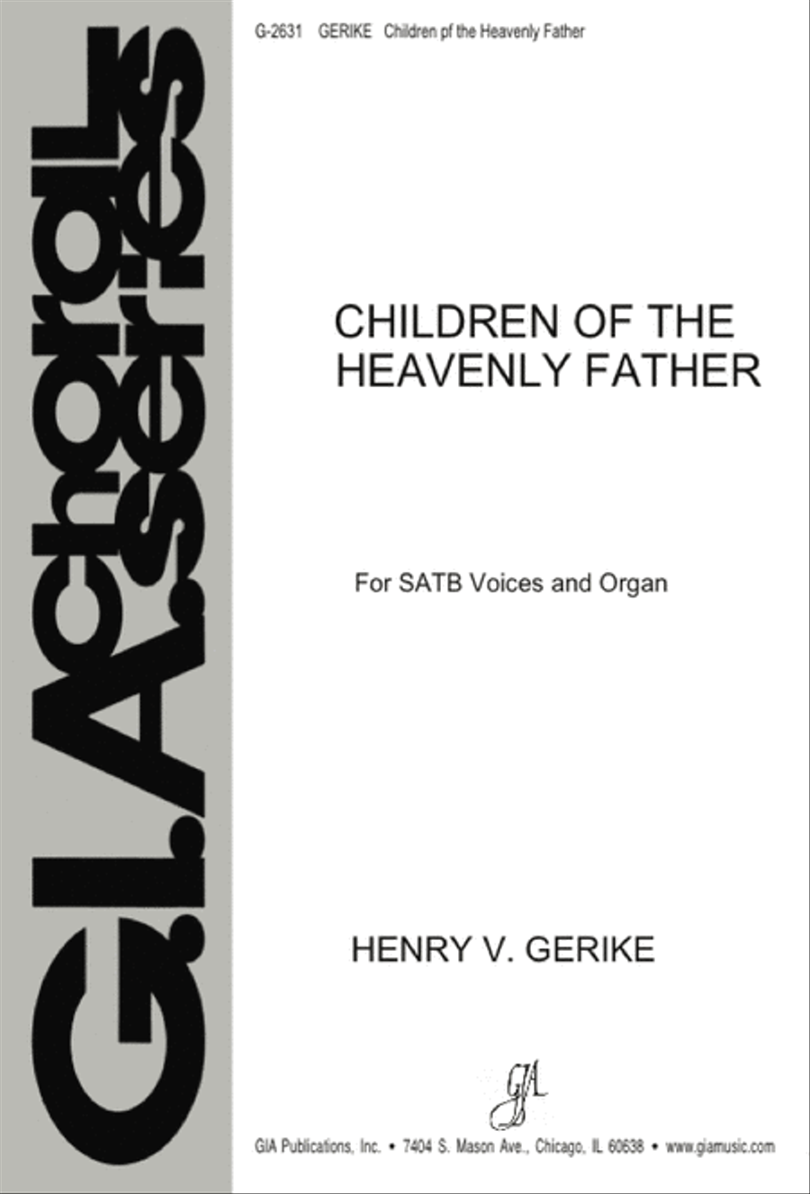 Children of the Heavenly Father 4-Part scores gallery preview page 1