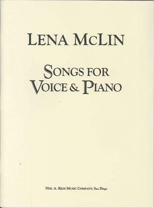Book cover for Songs For Voice & Piano - Medium/High Voice