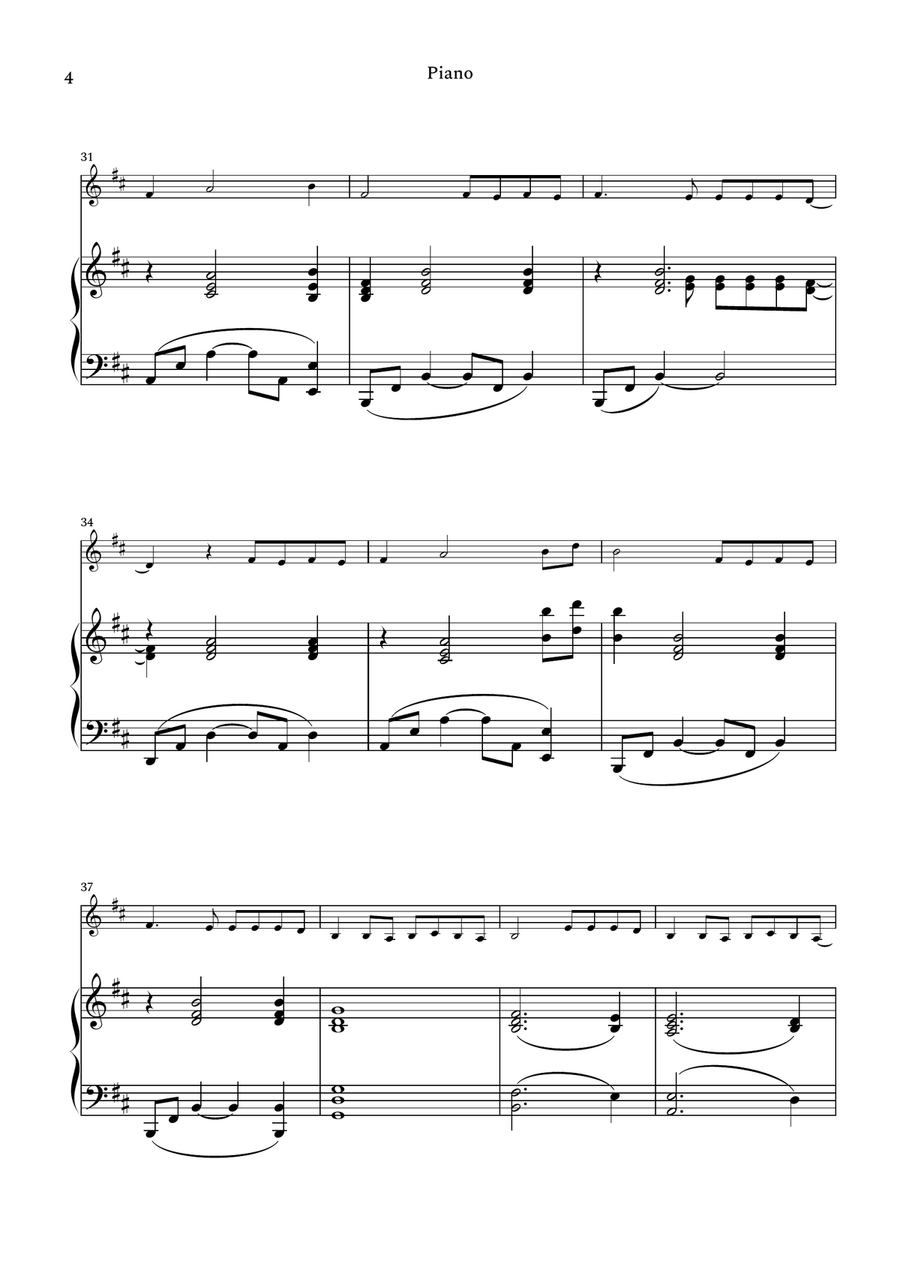 Chlorine Violin Solo scores gallery preview page 4