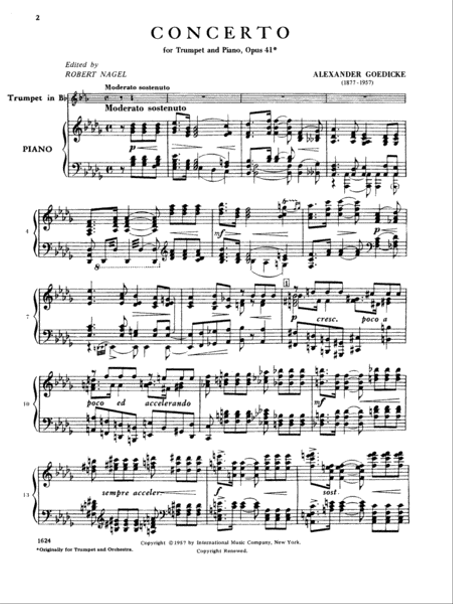 Concerto, Opus 41 Trumpet Solo scores gallery preview page 2