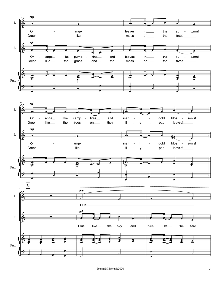 The World is a Rainbow (For 2-Part Choir) 2-Part scores gallery preview page 4