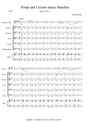 Pomp and Circumstance Marches Op.39 Easy Version