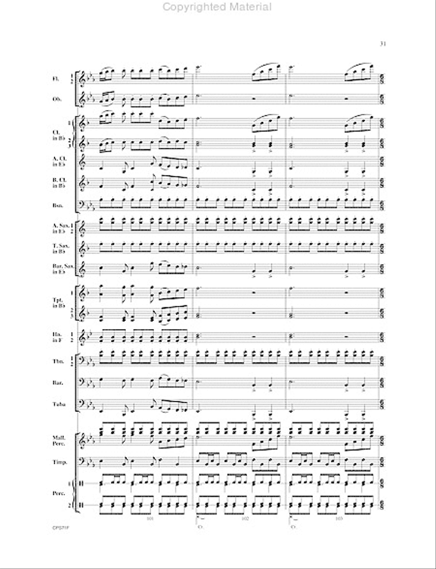 Rondo Festivo Rondo Festivo Concert Band scores gallery preview page 32