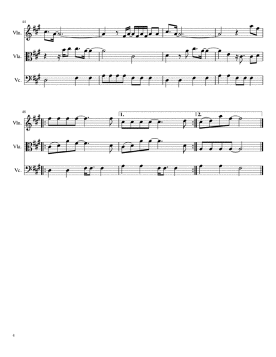 Wonderwall String Trio scores gallery preview page 4