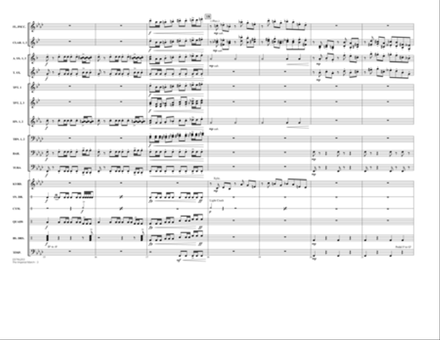 The Imperial March (Darth Vader's Theme) - Conductor Score (Full Score) Marching Band scores gallery preview page 3
