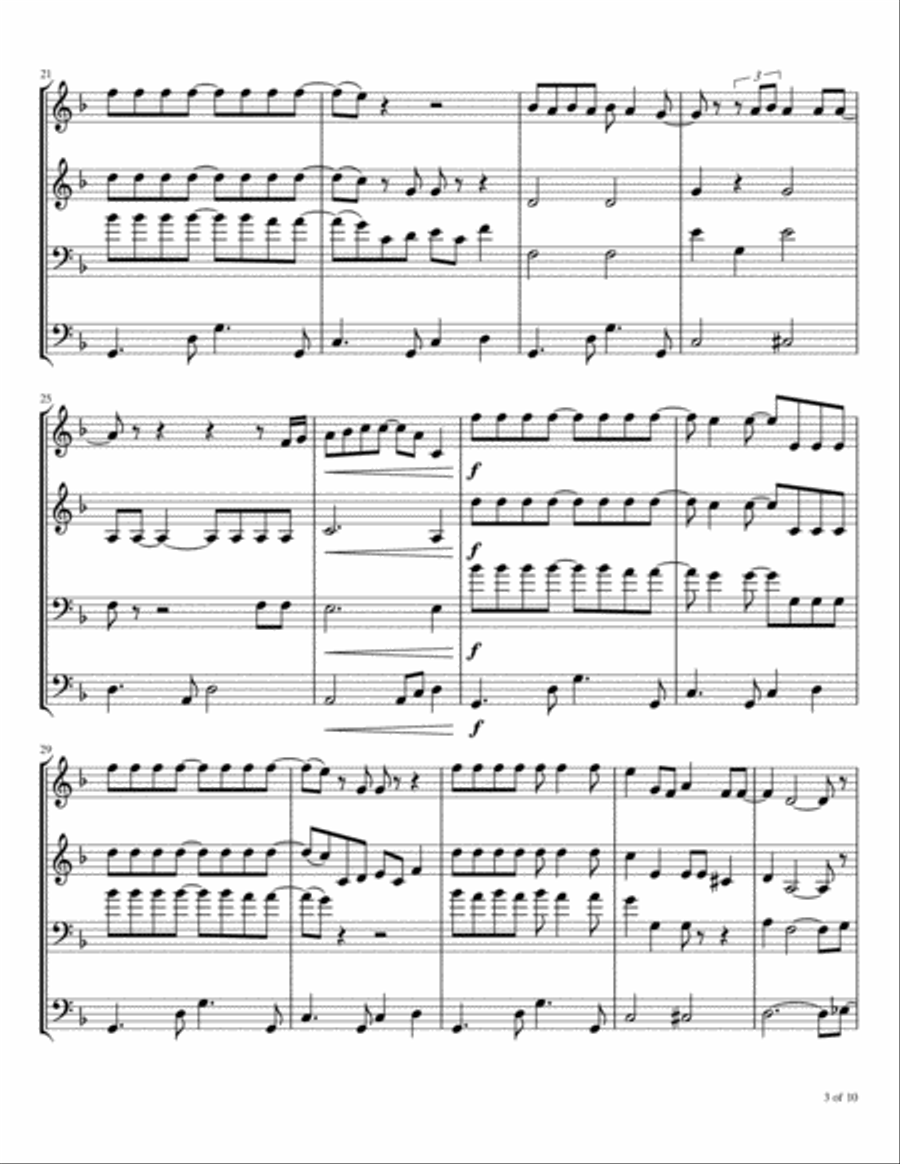 Shower The People Brass Ensemble scores gallery preview page 4