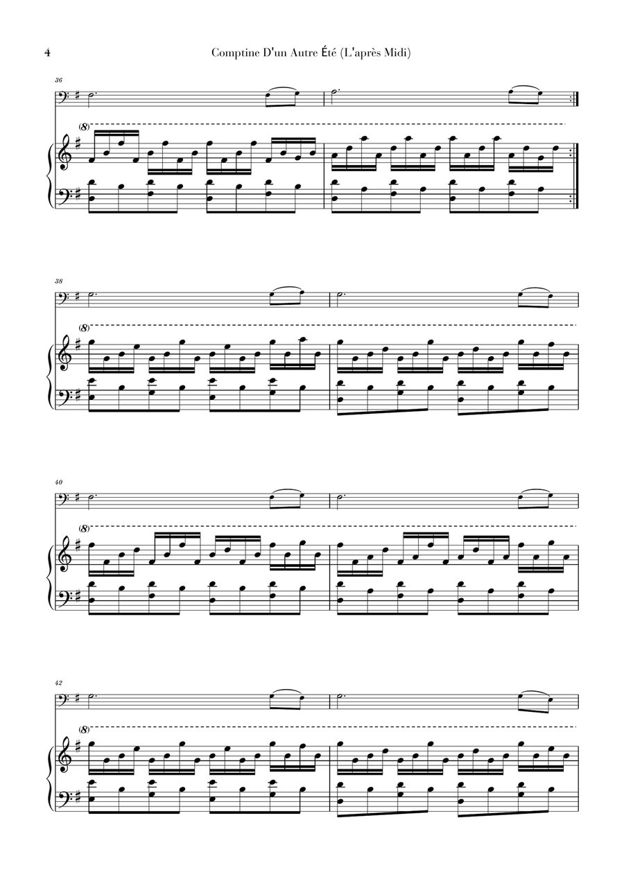 Comptine D'un Autre Été: L'après-midi String Duet scores gallery preview page 4