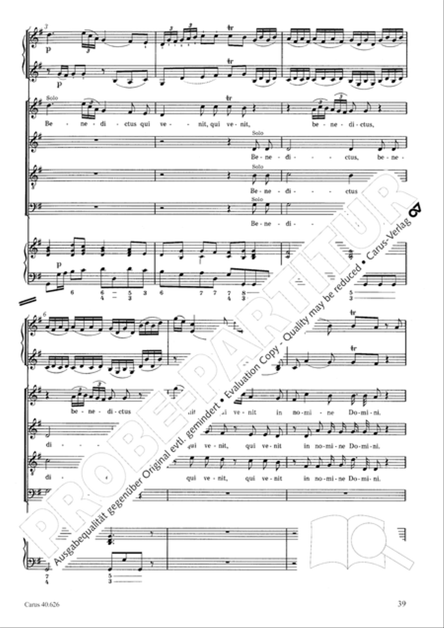 Mass in C Major Mass in C Major 4-Part scores gallery preview page 39